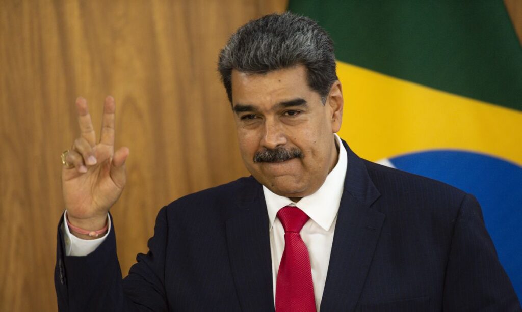 Brasília (DF), 29/05/2023 - O presidente da Venezuela, Nicolás Maduro, durante declaração à imprensa após reunião com o presidente Luiz Inácio Lula da Silva, no Palácio do Planalto. Foto: Marcelo Camargo/Agência Brasil