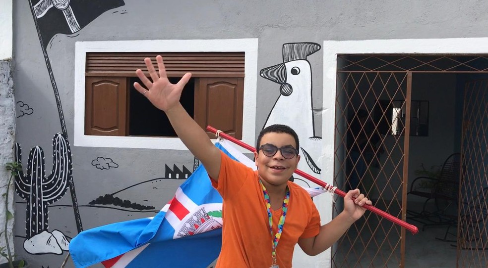 A casa de Miguel Neves, um menino de 11 anos com autismo, TDAH e esquizofrenia, foi reformada pela ONG ReforAMAR — Foto: Foto: Emerson Medeiros/Inter TV Cabugi