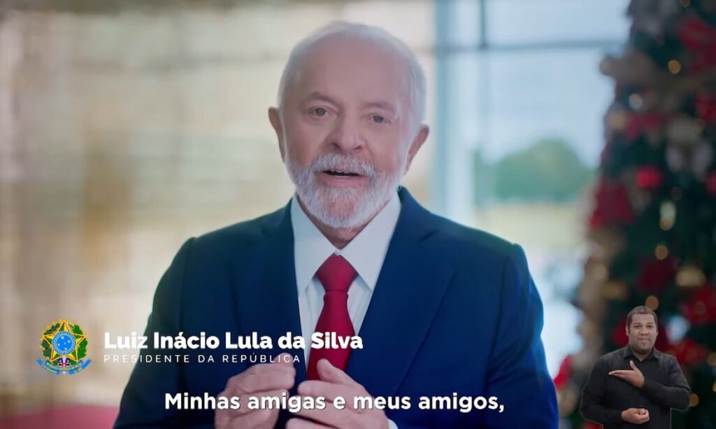 Presidente Luiz Inácio Lula da Silva fez pronunciamento de Natal