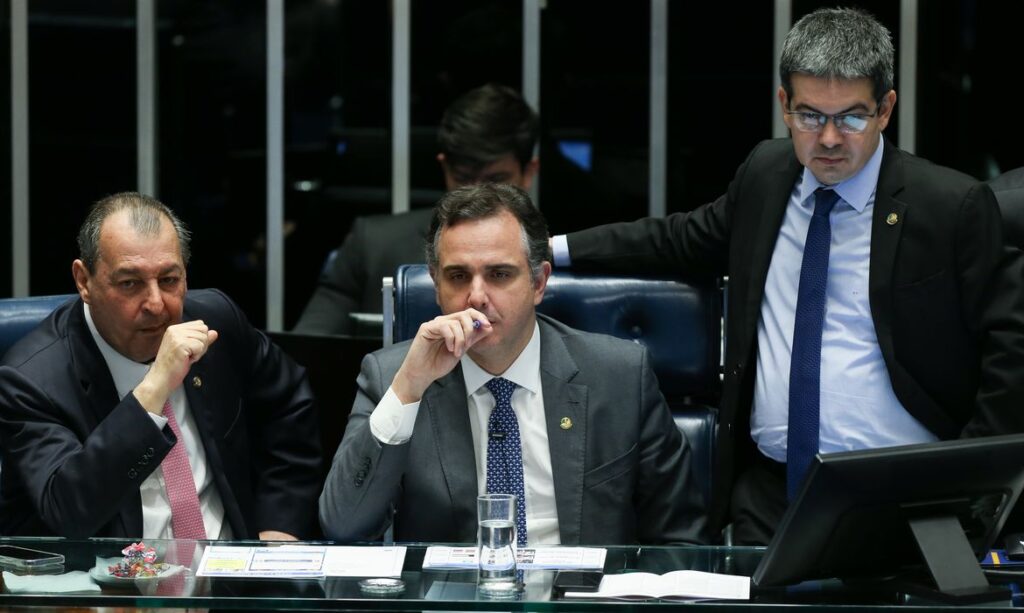 Brasília (DF) 25/10/2023 Presidente Rodrigo Pacheco durante sessão do Senado. Foto Lula Marques/ Agência Brasil