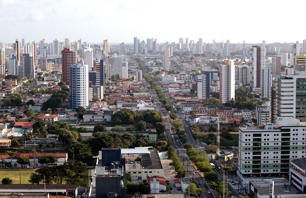 Natal vista aérea cidade prédios ruas casas RN Rio Grande do Norte vista de cima imagem aérea — Foto: Secom/Natal