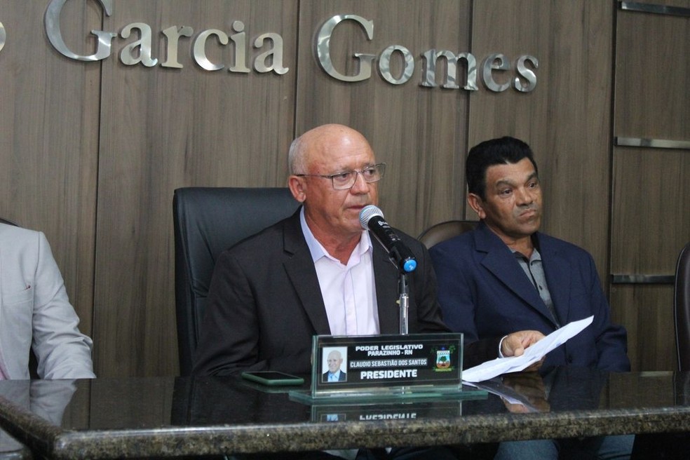Presidente da Câmara de Parazinho, RN, Cláudio Sebastião dos Santos, é um dos condenados — Foto: Câmara de Parazinho