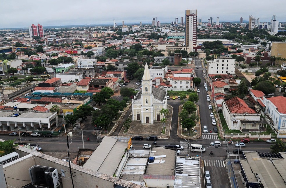Mossoró vista aérea ruas bairro igreja prédios RIo grande do Norte RN  — Foto: Wilson Moreno/Secom