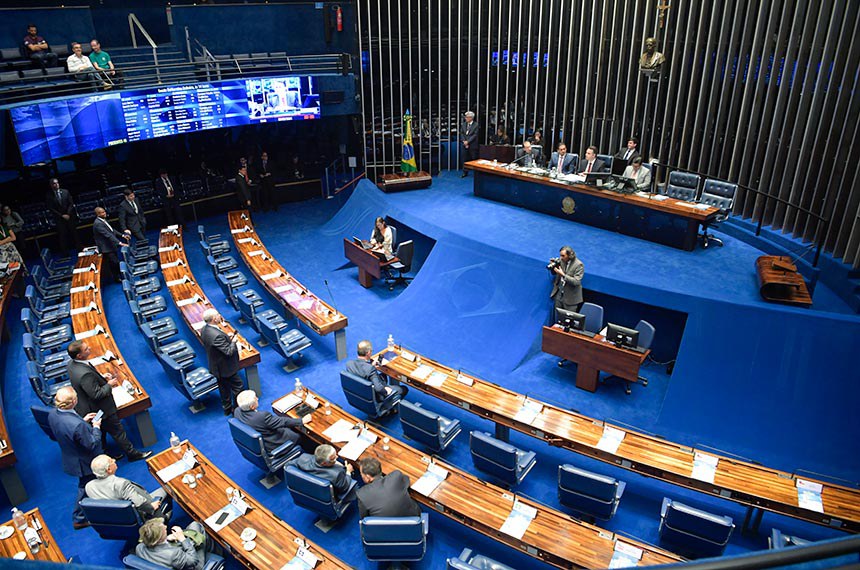 Mesa: 
senador Jorge Kajuru (PSB-GO);
2º secretário da Mesa do Senado Federal, senador Weverton (PDT-MA); 
presidente do Senado Federal, senador Rodrigo Pacheco (PSD-MG);
secretário-geral da Mesa do Senado Federal, Gustavo A. Sabóia Vieira.