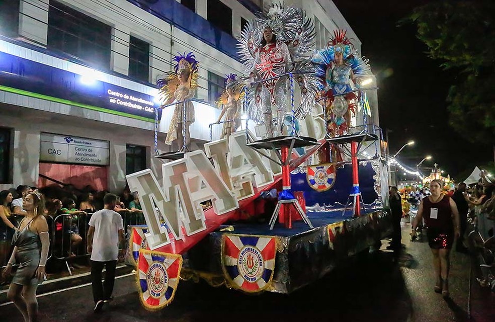 Malandros do Samba foi a campeã do carnaval de Natal 2023 — Foto: Canindé Soares