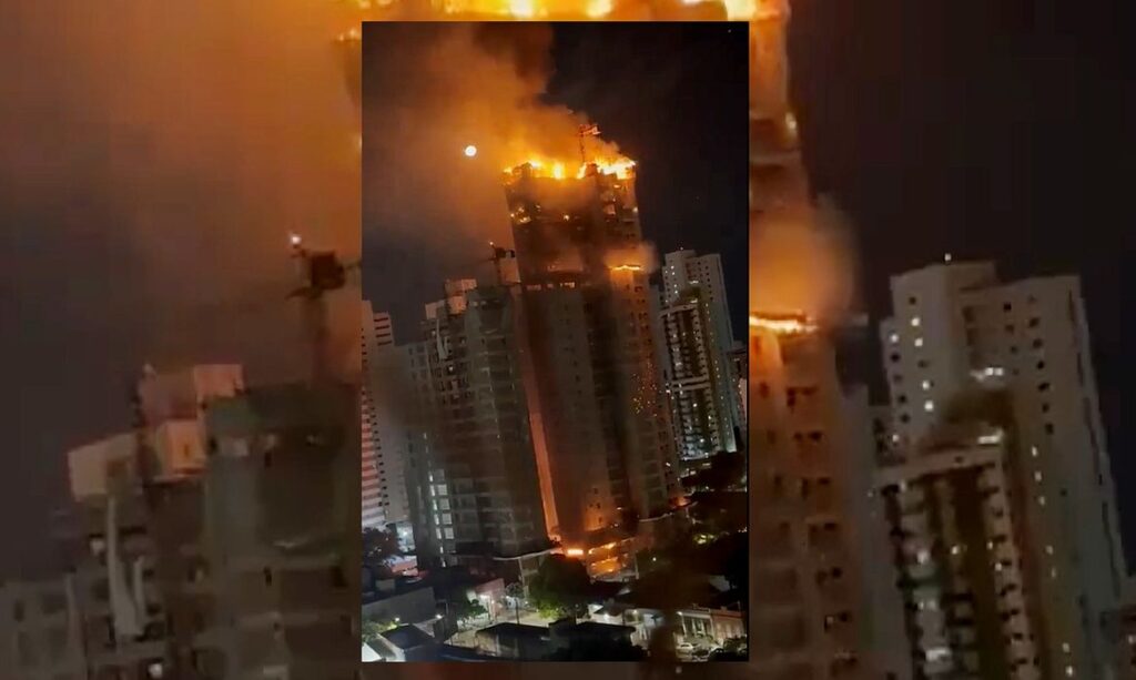 29/03/2024, Incêndio em prédio em Recife. Foto: Divulgação/Redes Sociais