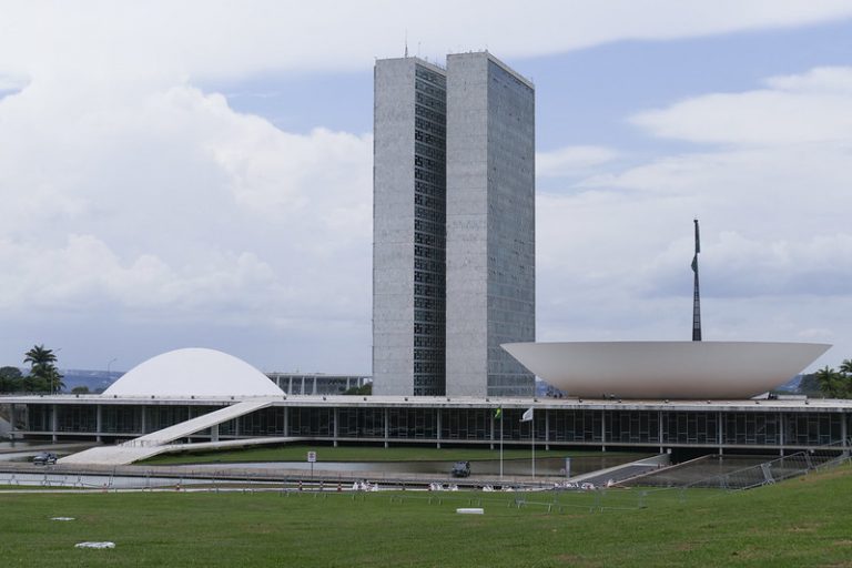 Brasília - Congresso - Congresso Nacional no domingo, 02 de outubro de 2022, dia de votação em primeiro turno das eleições no Brasil.