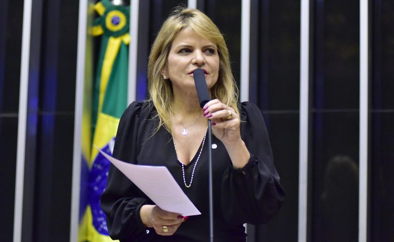 Flávia Morais discursa na tribuna do Plenário