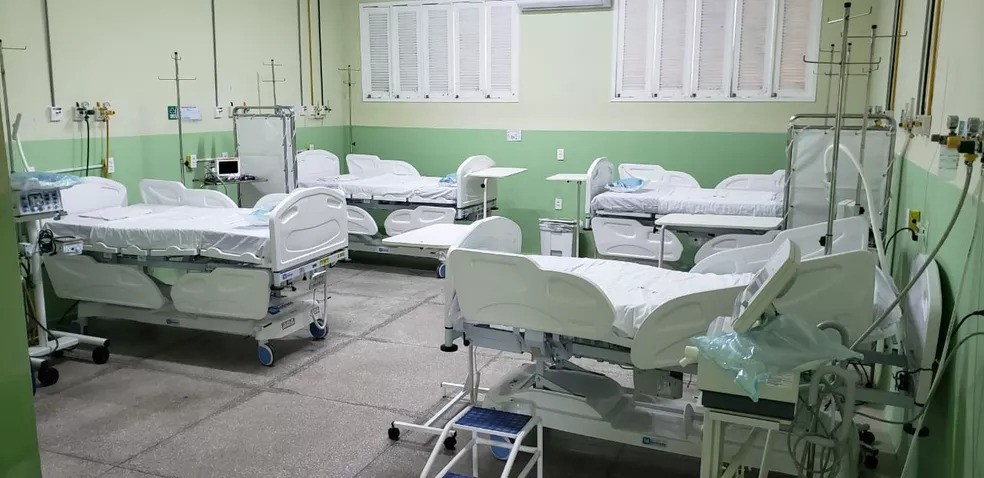 Leitos no Hospital João Machado, em Natal. — Foto: Divulgação