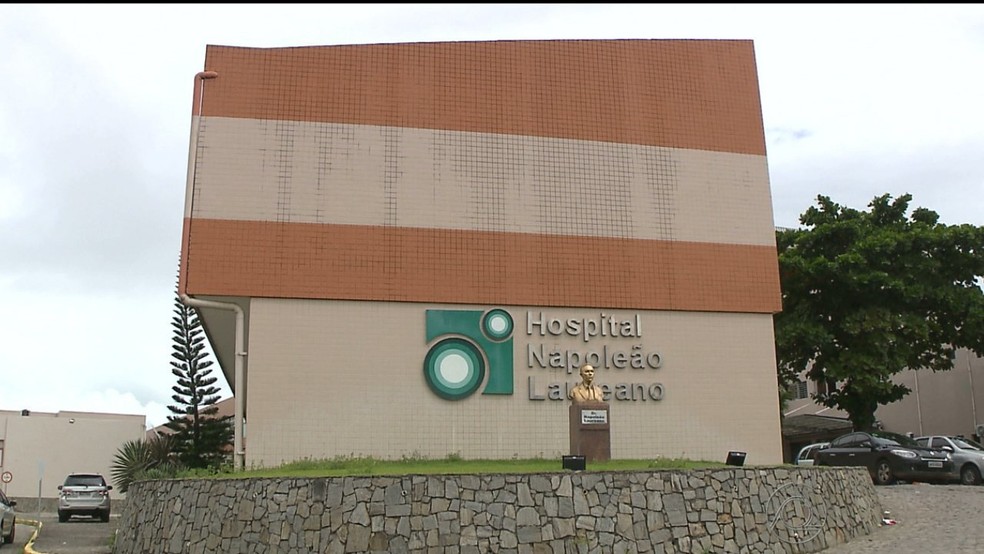 Hospital Napoleão Laureano, em João Pessoa — Foto: Reprodução/TV Cabo Branco