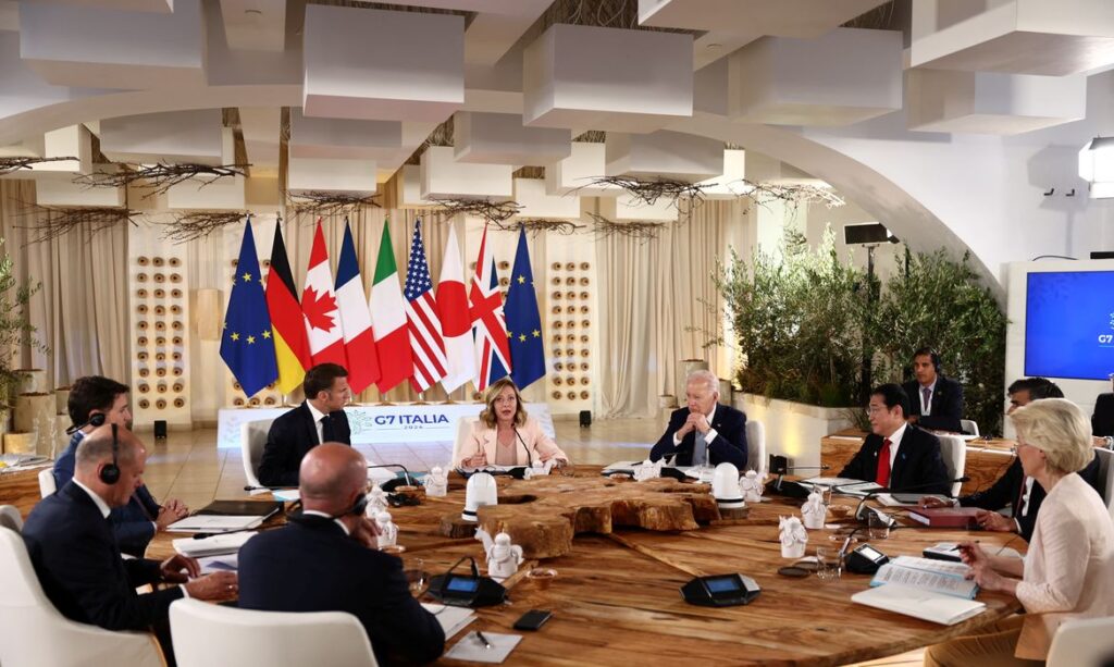 Reunião do G7 na Itália
 13/6/2024   REUTERS/Yara Nardi