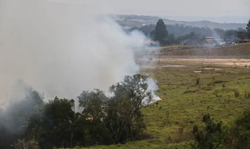 São Paulo (SP) 24/08/2024 - Foco de incêndio próximo a rodovia presidente Castelo Branco, o governo de São Paulo cria gabinete de crise para combate a incêndios
Estradas são interditadas e 30 municípios estão em alerta máximo
Foto: Paulo Pinto/Agência Brasil