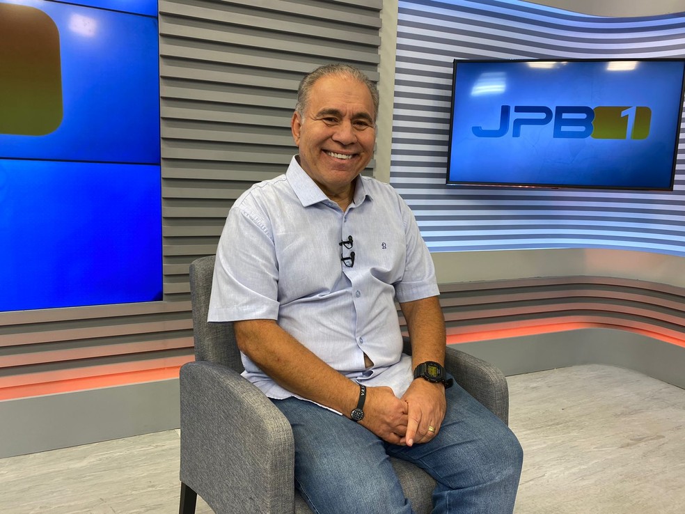 Marcelo Queiroga em entrevista no JPB1 — Foto: Katharina Moura/g1