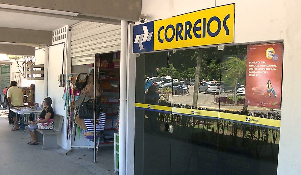 Agência dos Correios no campus sede da UFPB, em João Pessoa — Foto: TV Cabo Branco/Reprodução