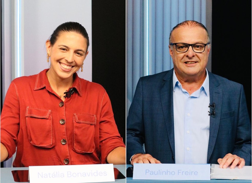 Natália Bonavides (PT) e Paulinho Freire (União Brasil) participarão de debate na Inter TV Cabugi — Foto: Augusto César Gomes