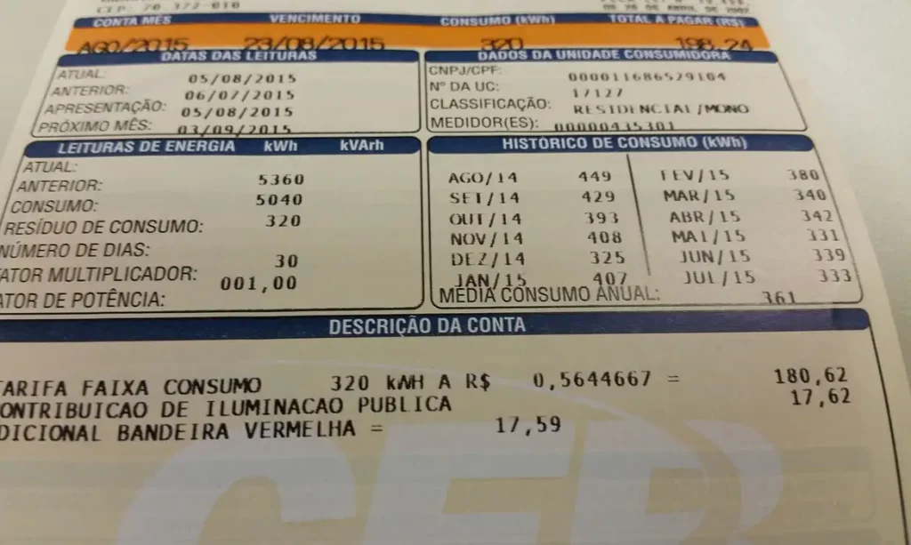 Conta de luz