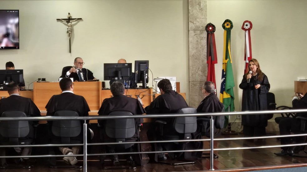 João Dantas é absolvido em julgamento do Júri Histórico promovido pela Esma — Foto: Tribunal de Justiça da Paraíba (TJPB)/divulgação