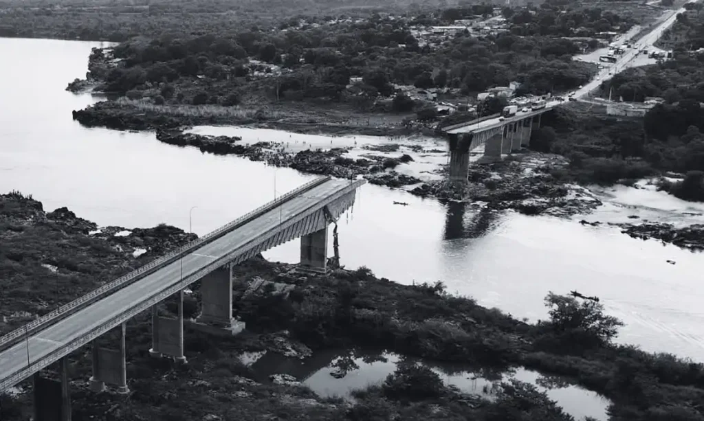 Estreiro MA 23/12/2024  Ponte Juscelino Kubitschek de Oliveira, que liga os municípios de Estreito, no Maranhão, e Aguiarnópolis, no Tocantins que desabou. Foto: Prefeitura de Estreito/Divulgação