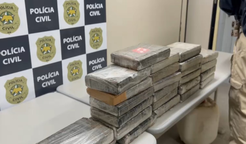 Cocaína apreendida pela PRF — Foto: Divulgação/PRF