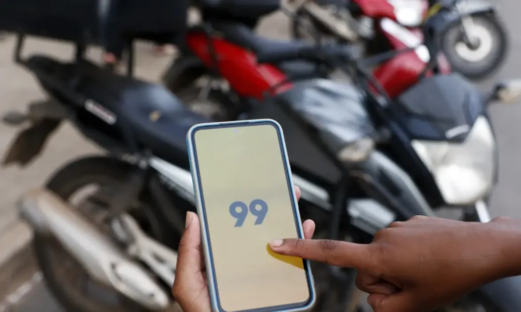 Brasília (DF), 15/01/2025 - Aplicativo Mototáxi 99. Foto: Bruno Peres/Agência Brasil