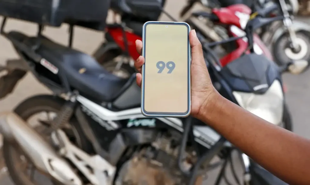 Brasília (DF), 15/01/2025 - Aplicativo Mototáxi 99. Foto: Bruno Peres/Agência Brasil