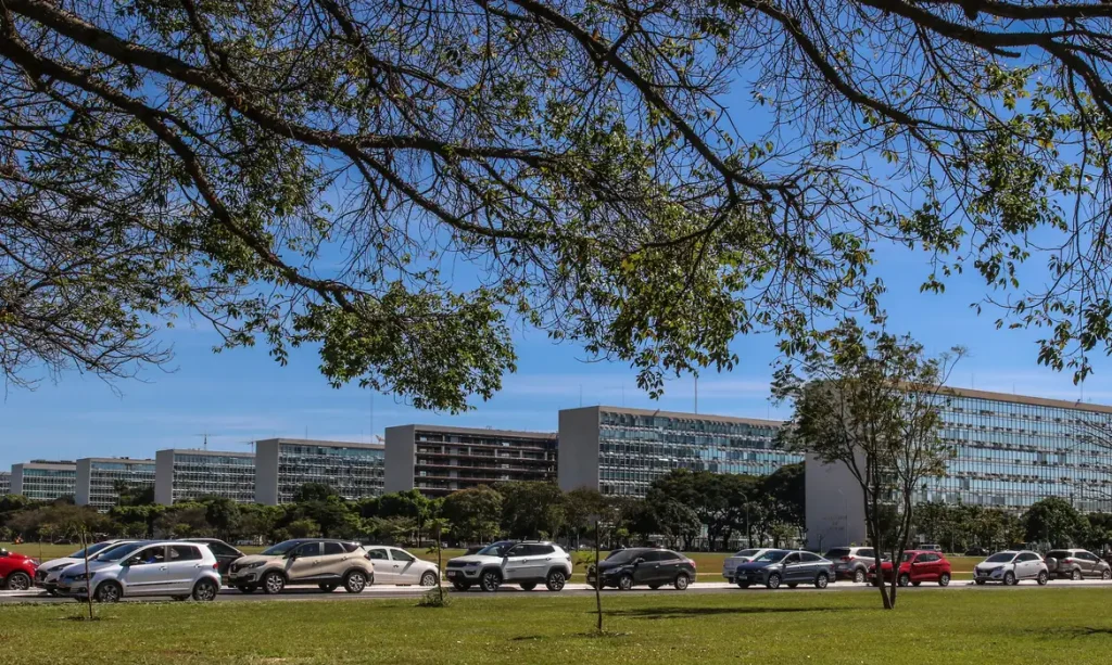 Brasília - 22.05.2023 - Foto Esplanada dos Ministérios, em Brasília. Foto: Antônio Cruz/ Agência Brasil