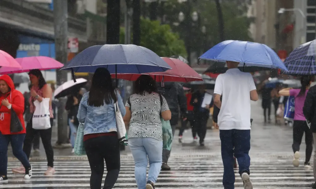 São Paulo (SP), 08/11/2024 -  Chuva forte no centro de São Paulo.  Foto: Paulo Pinto/Agência Brasil