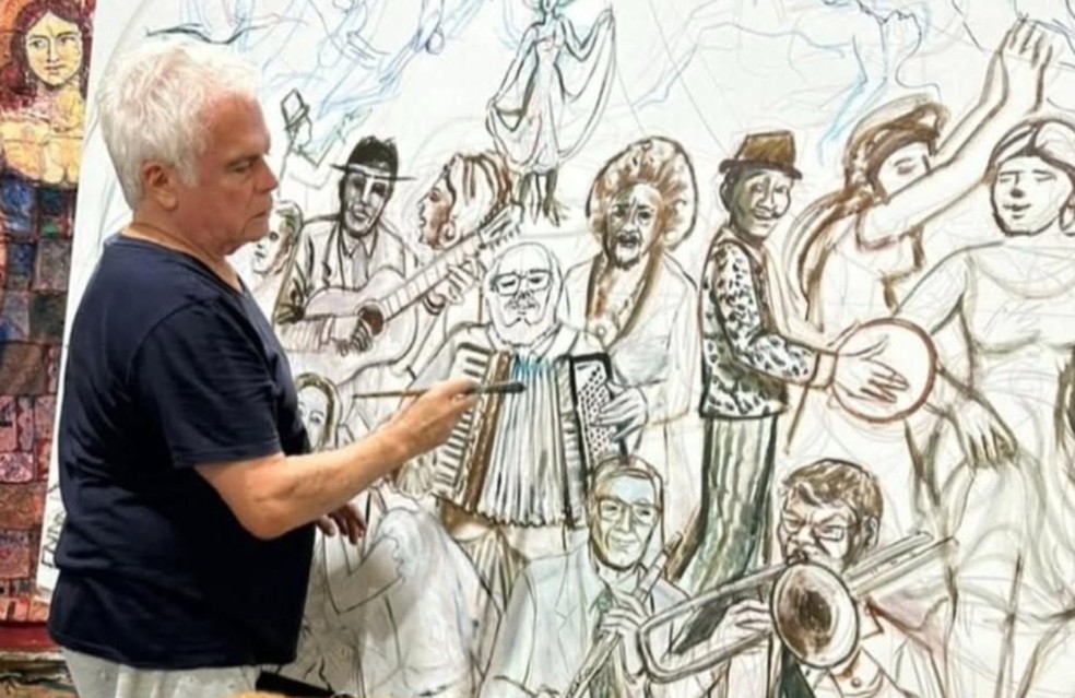 Flávio Tavares, artista paraibano, completa 75 anos — Foto: Reprodução/Arquivo Pessoal