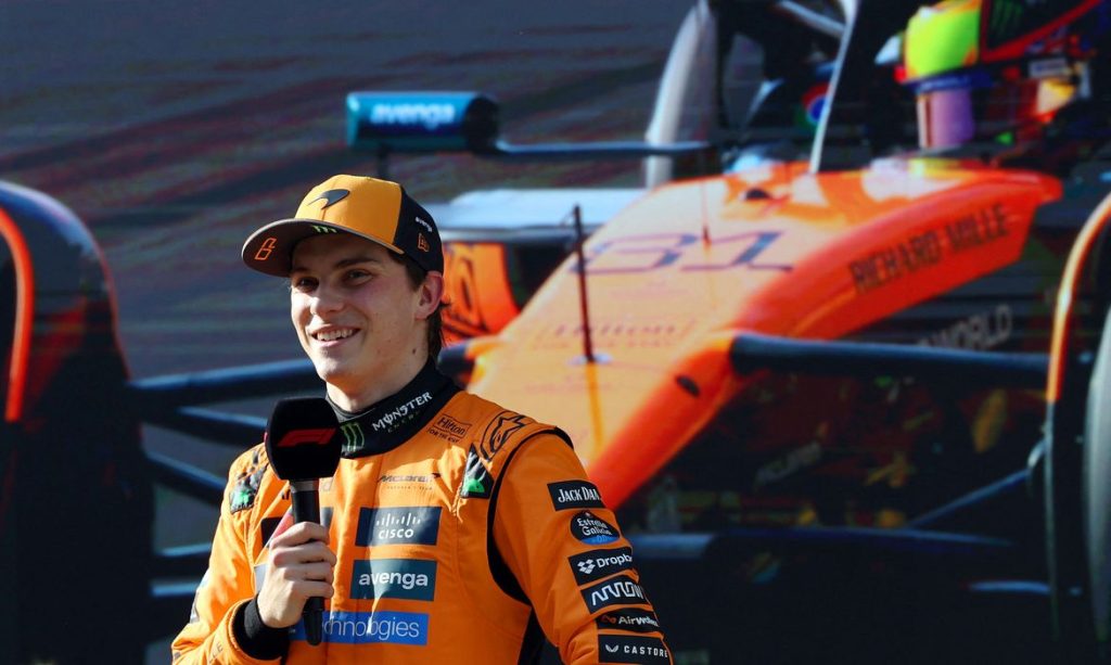 Shanghai, China - 22/03/ 2025 - Formula One F1 - Chinese Grand Prix - Shanghai International Circuit, 
McLaren's Oscar Piastri after qualifying in pole position REUTERS/Tyrone Siu
