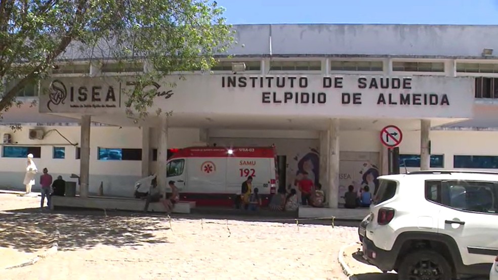 Parto aconteceu na maternidade do Isea, em Campina Grande — Foto: Reprodução/TV Cabo Branco