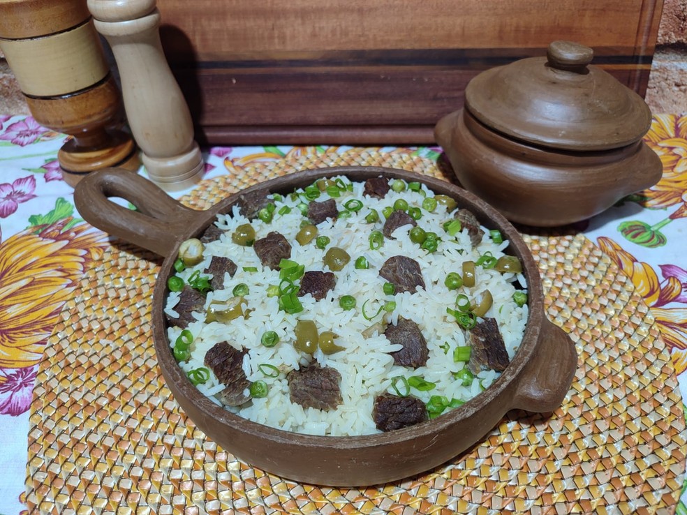 Prato de arroz de carne de sol — Foto: Divulgação/Inter TV Costa Branca