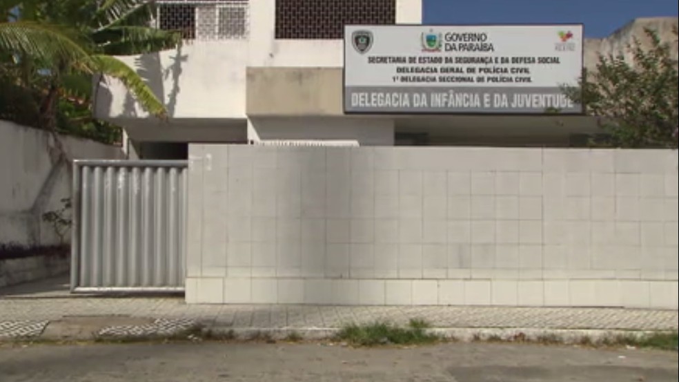 Delegacia da Infância e Juventude, em João Pessoa — Foto: TV Cabo Branco/Reprodução