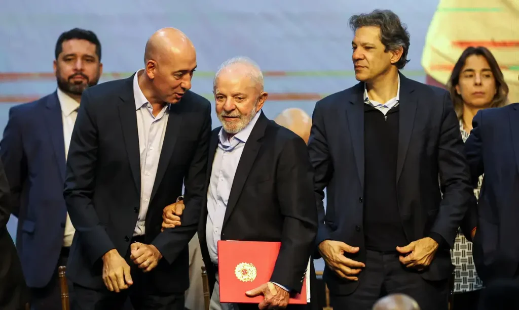 Cajamar (SP), 07/04/2025- Presidente Luiz Inácio Lula da Silva,  durante cerimônia de anúncio de investimentos e contratações do Mercado Livre
Foto: Paulo Pinto/Agência Brasil