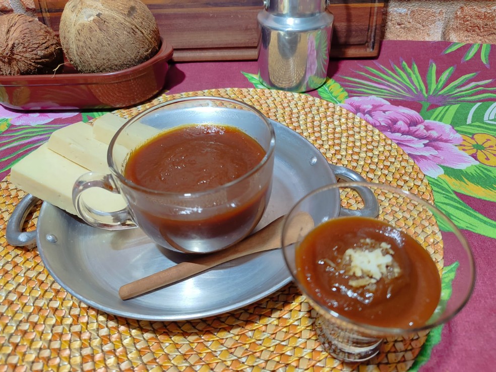Inter TV Rural ensinou receita de doce feito com leite de coco — Foto: Inter TV Costa Branca