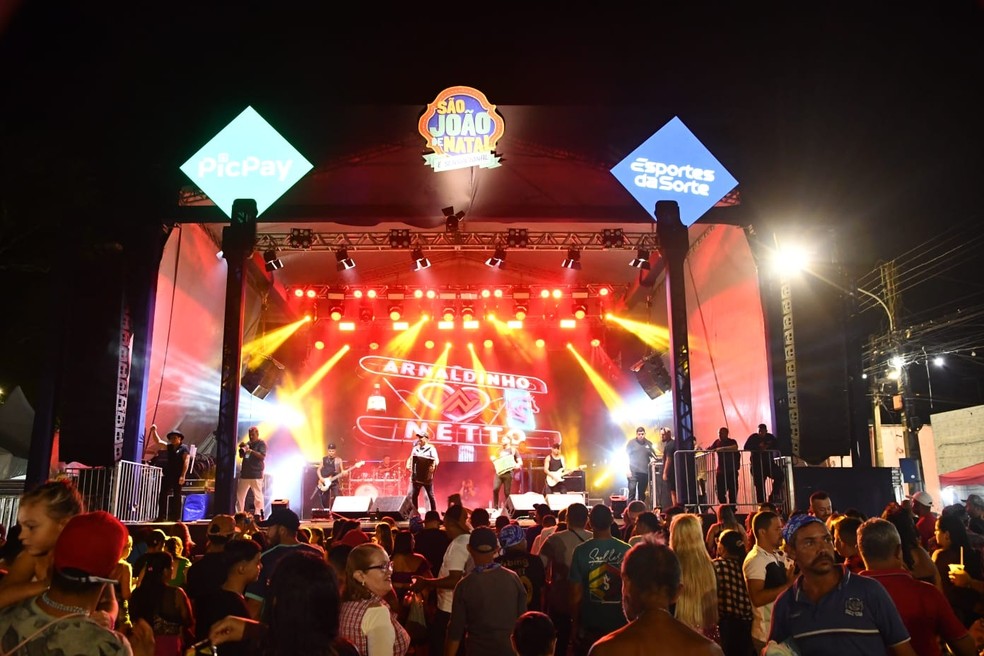 Shows do São João de Natal foram suspensos na Zona Oeste devido as chuvas — Foto: Demi Roussos/PMN