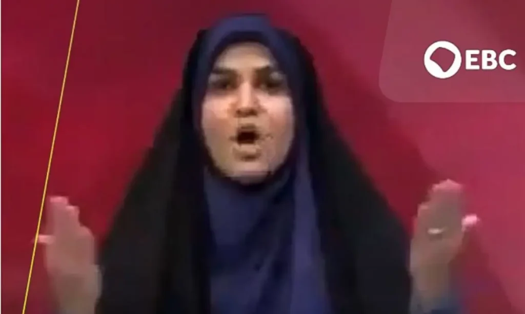 Iran- 16/06/2025 Israel atacou a TV estatal  iraniana. A apresentadora estava ao vivo na hora do ataque. Reprodução do Vídeo.