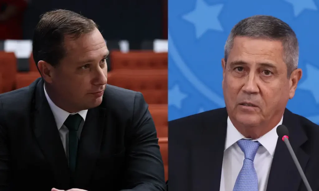 Brasília (DF), 05/06/2025 - Montagem sobre o interrogatórios dos réus da Ação Penal (AP) 2668 no STF. Mauro Cesar Barbosa Cid e Braga Netto. Foto: Ton Molina/STF e Isac Nóbrega/PR