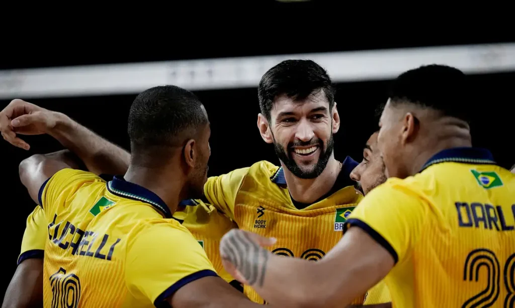 2024.07.31 - Jogos Olímpicos Paris 2024 - Vôlei masculino - Brasil enfrenta a Polônia na segunda partida da fase de grupos. -  Foto: Alexandre Loureiro/COB