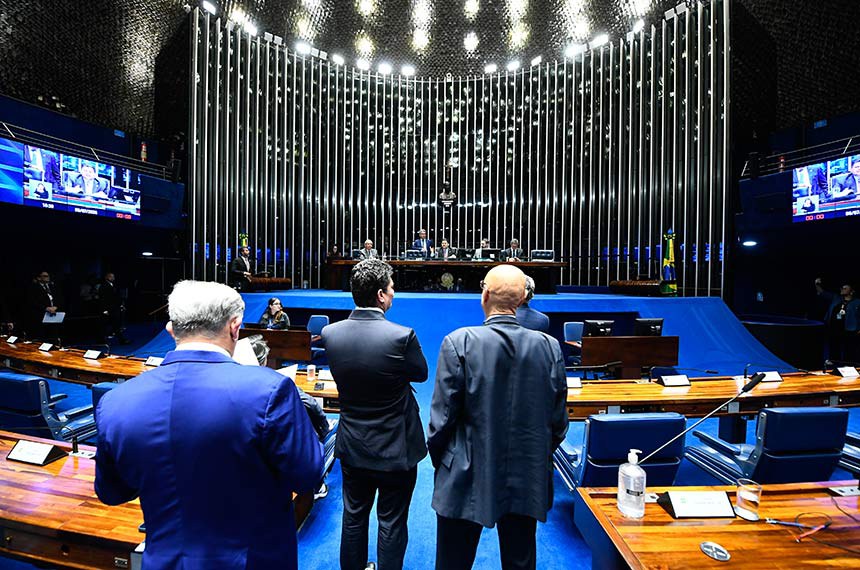 Mesa: 
presidente do Senado Federal, senador Davi Alcolumbre (União-AP); 
secretário-geral da Mesa do Senado Federal, Danilo Augusto Barboza de Aguiar.