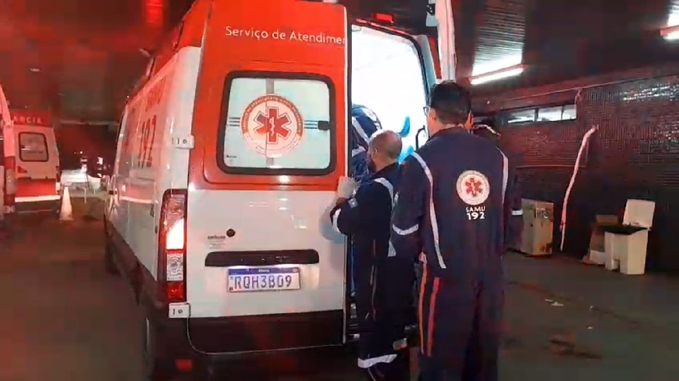 Vítimas foram socorridas e levadas pelo Samu para o Hospital Walfredo Gurgel em Natal — Foto: Reprodução