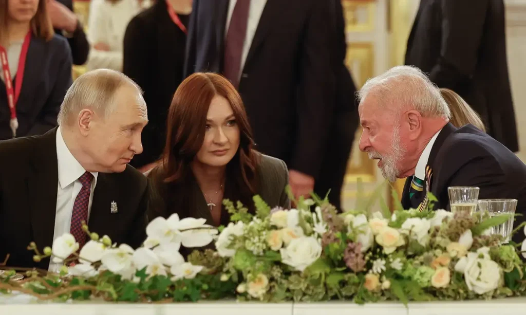 Rússia- 08/05/2025 Presidente da República, Luiz Inácio Lula da Silva, durante jantar oferecido pelo Presidente da Federação da Rússia, Vladimir Putin.
Grande Palácio do Kremlin.
Foto: Ricardo Stuckert / PR