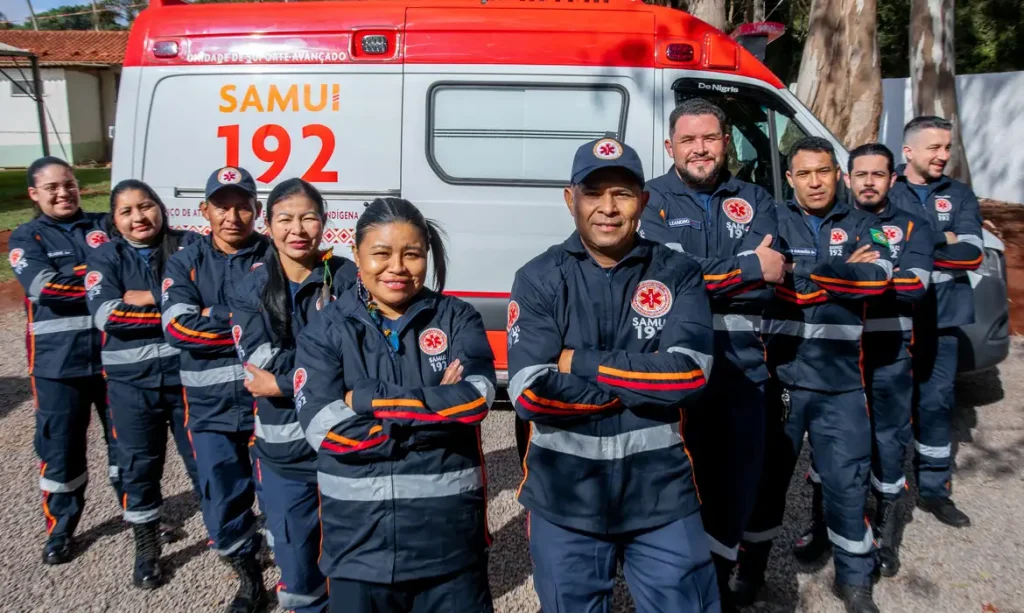 Dourados (MS), 09/08/2025 - Inauguração do Primeiro SAMU 192 Indígena do Basil. Fotos: João Risi/MS