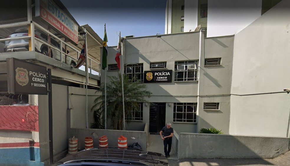 Cerco 1ª Seccional para onde os presos na Operação Red Shark deverão ser levados — Foto: Reprodução/Google