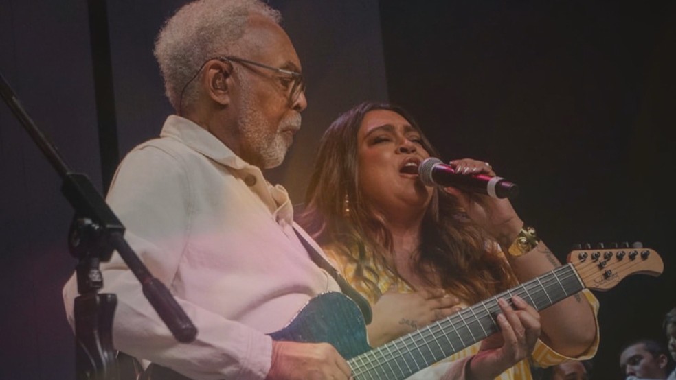Gilberto Gil e Preta Gil. — Foto: Reprodução