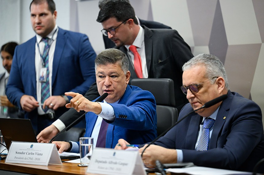 Mesa: 
presidente da CPMI - INSS, senador Carlos Viana (Podemos-MG);
relator da CPMI - INSS, deputado Alfredo Gaspar (União-AL).
