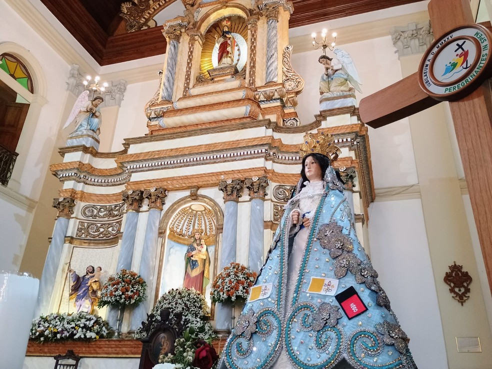 Imagem de Nossa Senhora das Neves, em João Pessoa — Foto: Ewerton Correia/TV Cabo Branco