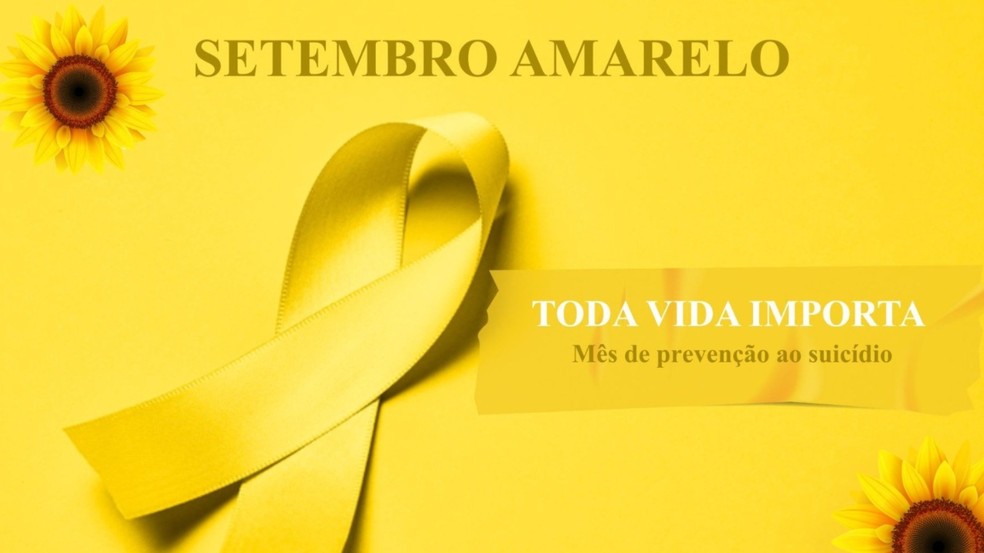 Setembro Amarelo, o mês dedicado à conscientização e prevenção do suicídio. — Foto: CREF10/PB