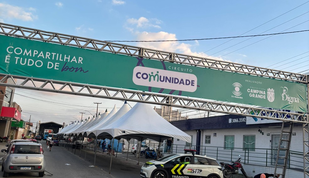 Estrutura do Circuito Comunidade no bairro das Malvinas, em Campina Grande — Foto: Fotos: Lídice Pegado / TV Paraíba
