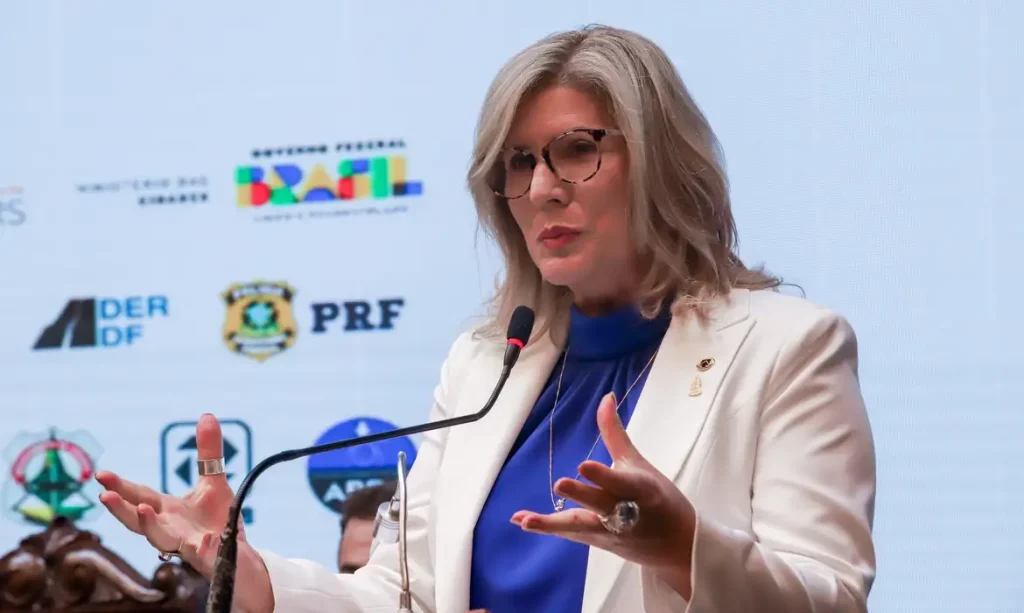 Brasília (DF), 18/09/2023,  Maria Alice (Diretora de Trânsito). Abertura oficial da Semana Nacional do Trânsito, no ministério dos Transportes.  Foto: Antônio Cruz/Agência Brasil