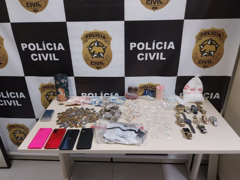 Operação Retomada prende suspeitos de arrastão na casa de policial no RN — Foto: Reprodução/PCRN